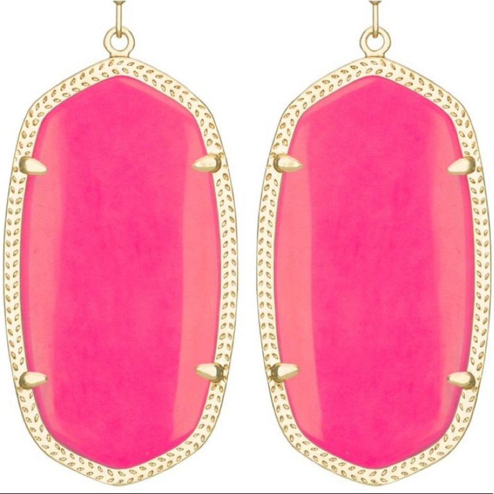 Kendra Scott Danielle Earrings - Hot Pink